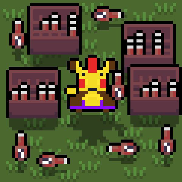 KeyboardKrieger's tweet photo. It's weekend for Punkachu. His live as full time fighter is hard and now he is thirsty
#pixelart #nintendo #pokemon #pikachu #gamedev #aseprite #punkachu #party #beer #HartzIV https://t.co/8D7CxWVVTb
