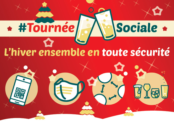 Vous prévoyez de célébrer la magie des fêtes dans l’Horeca ? ✨ Nous encourageons la relance de #TournéeSociale pour que les cafés et restaurants puissent rester un lieu de rencontre agréable et sûr y compris pendant la période de fin d'année.