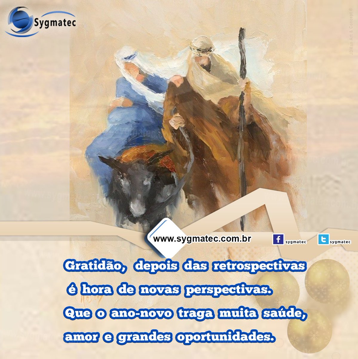 Sygmatec's tweet image. Neste momento, gostaríamos de expressar nossa profunda gratidão a nossos colaboradores,  nossos clientes e nossos amigos.
Nosso respeito a todos por sua coragem, força, esperança e determinação.
Que Deus dobre as alegrias para você e para sua família neste Ano-Novo !