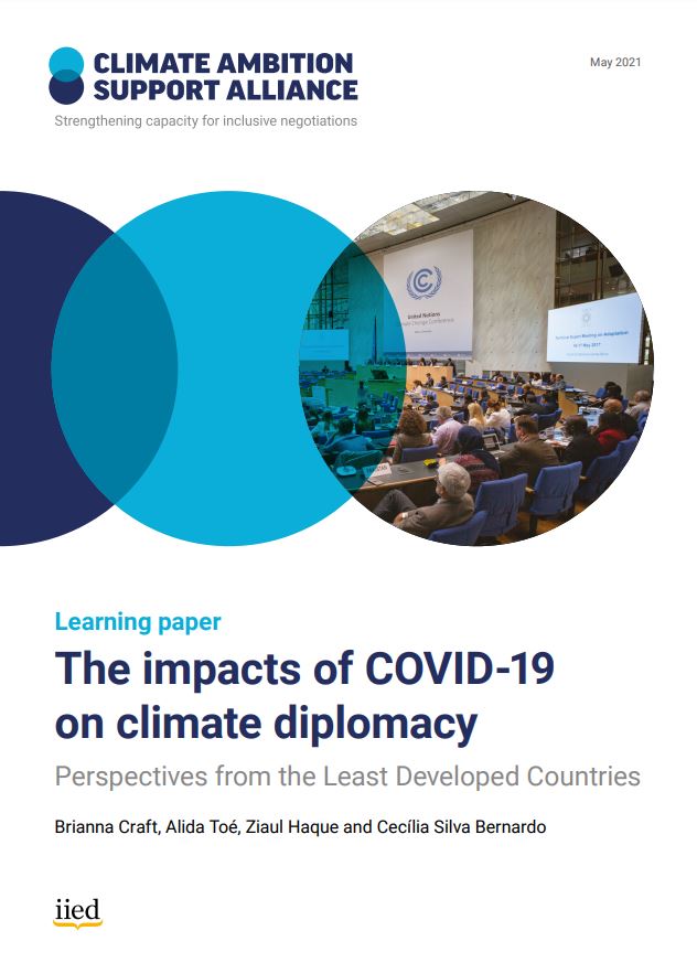 The impacts of COVID-19 on climate diplomacy.