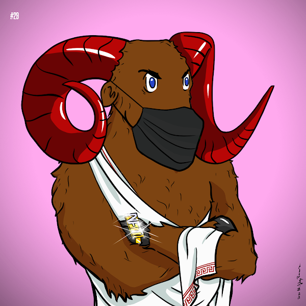NiftyRams's tweet photo. Toga party!!!🥳 That's right! We've got togas too!
This trait has a rarity of 2.83% 
🎁Follow, RT and comment with #NiftyRams tag!

No double entries, respect everyone. Cheaters will be launched in orbit🚀 never to return.
#NFTCommunity #opensea #nftcollector #nft #nfts #NFTshill https://t.co/608yCaEIoI