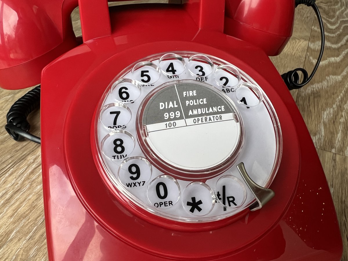 phone_museum's tweet image. An unusual donation to the #MobilePhoneMuseum - the Opis retro phone with integrated GSM - it is a surreal experience making a call with a rotary dial these days! A quirky last minute Xmas gift idea? We've certainly had fun with it! amzn.to/3GM5TcM