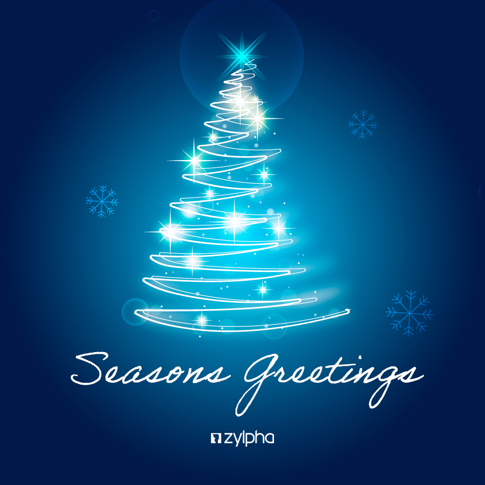 Wishing you all a very Happy Holiday, from everyone at Zylpha. We are still working but our office will be closed from 1pm on Fri 24th Dec, re-opening at 9am on Tues 4th Jan. However, should you need us, we will be open for support 9am - 5.30pm Wed 29th Dec until Fri 31st Dec.
