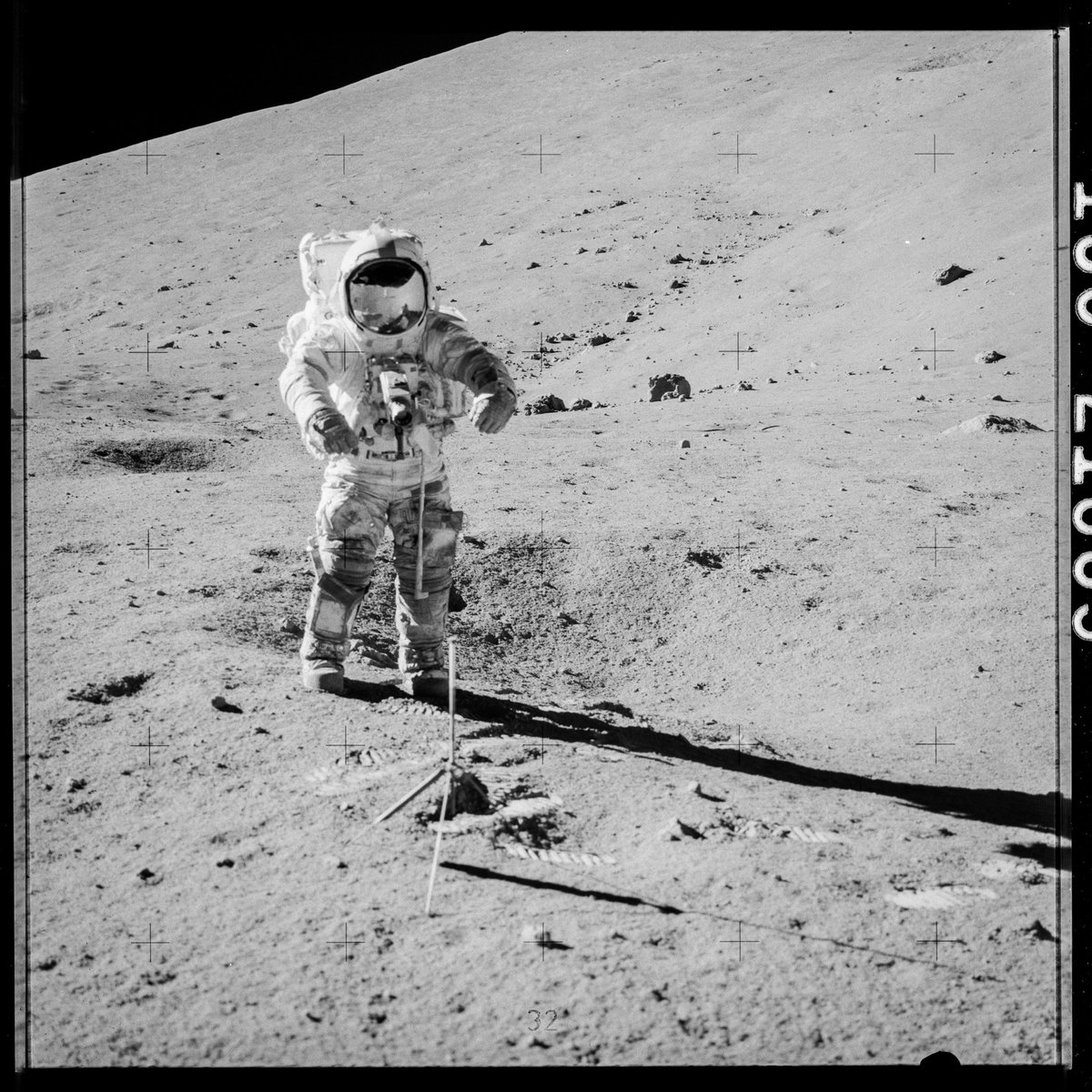 Apollo 17 astronaut Gene Cernan on the Moon. Credits: @NASA
