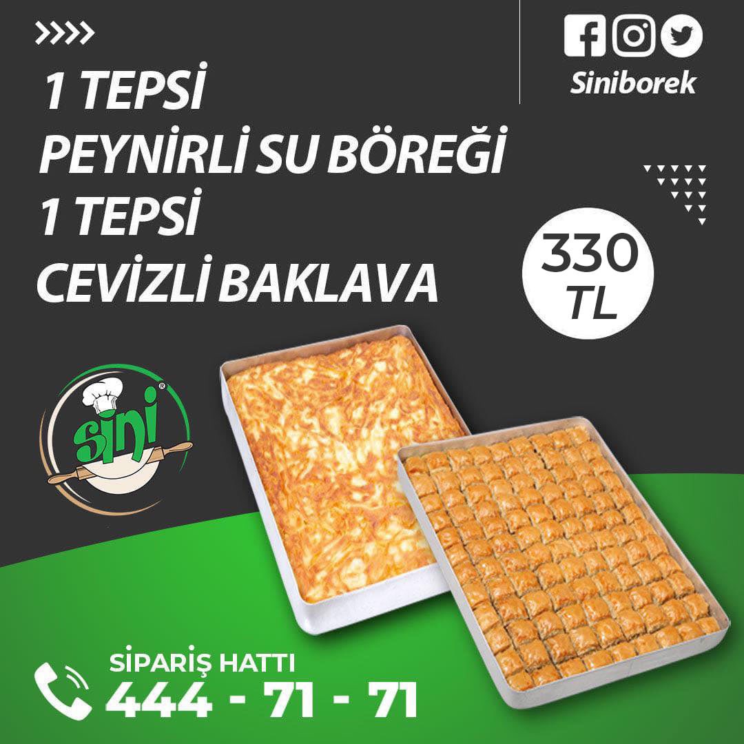 3,5KG Peynirli Su Böreği + 3,5KG Cevizli Baklava 330TL.

Hemen siparişinizi verin, ücretsiz olarak kapınıza getirelim.

Sipariş Hattımız; 444 71 71

Whatsapp Sipariş Linkimiz; api.whatsapp.com/send?phone=905…