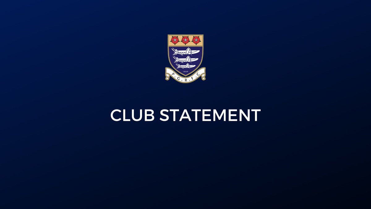 Club Statement

Unfortunately, due to the worsening situation with Covid-19 infections the game with Otley tomorrow afternoon and all other home games have been postponed. Pre-match hospitality has been cancelled with all booking deferred until the game is rearranged.

Stay safe.