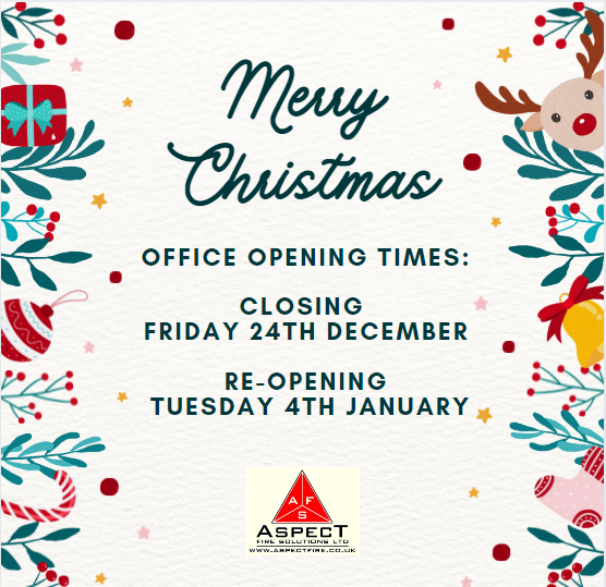 Wishing all our Customers and Suppliers a very Merry Christmas - please note our office opening times over the Festive Period.