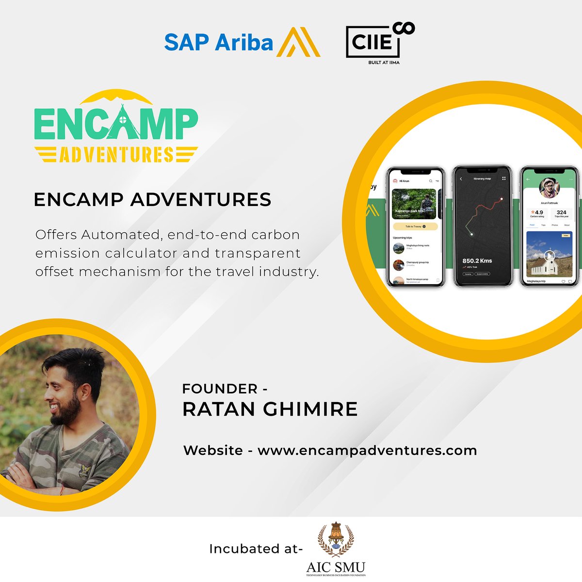 IIMAVentures's tweet photo. 📢 Presenting the @SAPAriba #Grant program cohort. 

The program is targeted towards selecting &amp; supporting #startups incubated by supported AICs in #Gujarat, #Rajasthan and #Northeast regions. https://t.co/xr4SRnDlZY