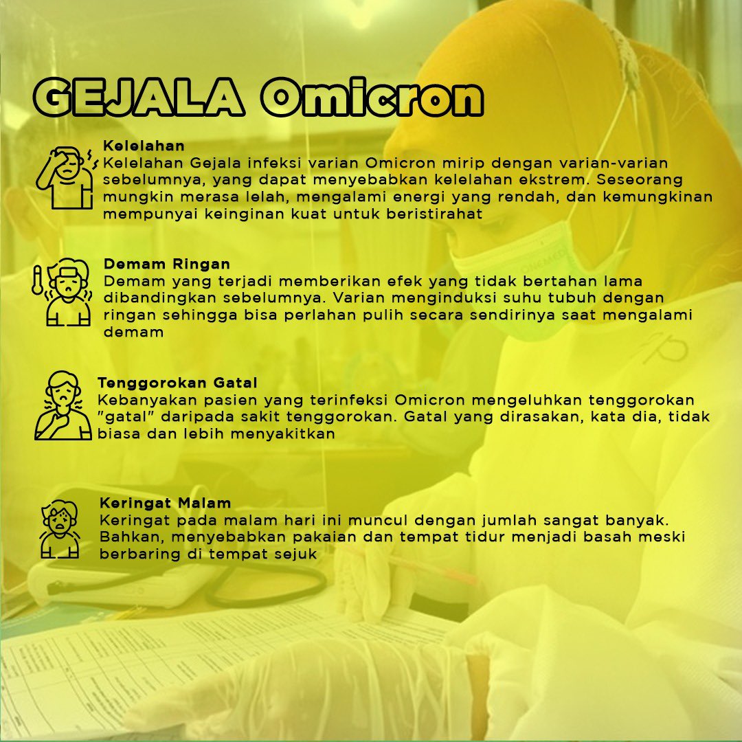 call112surabaya's tweet image. WHO telah menerapkan varian Omicron ini sebagai varian yang menjadi perhatian.

“Gejalanya apa sih, min?”
“Kok lebih cepet??”

Yuk! Selengkapnya simak #creativemultiplepost berikut ini

#Omicron #covid_19
