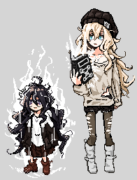 入栖のが描きたかった等身だったから異様に蓮花が小さくなったけどこれで違和感なくなるやろ 