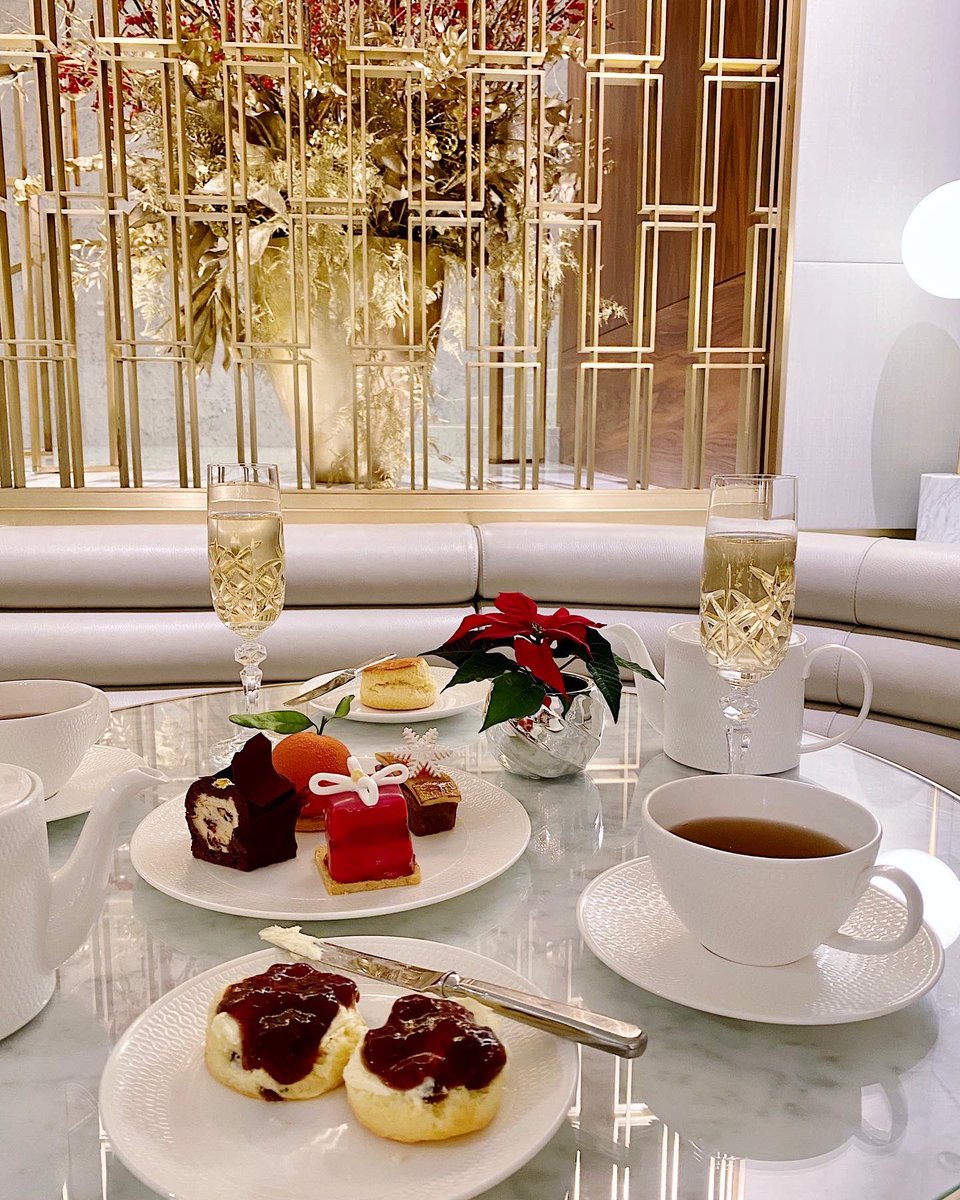 Our indulgent Afternoon Tea is back and with a festive twist! Enjoy delicately crafted sandwiches, warm baked scones & deliciously sweet delicacies accompanied by a glass of Laurent Perrier Champagne Served Wednesday to Sunday in Hyde Café✨ #afternoontea #Christmas #London