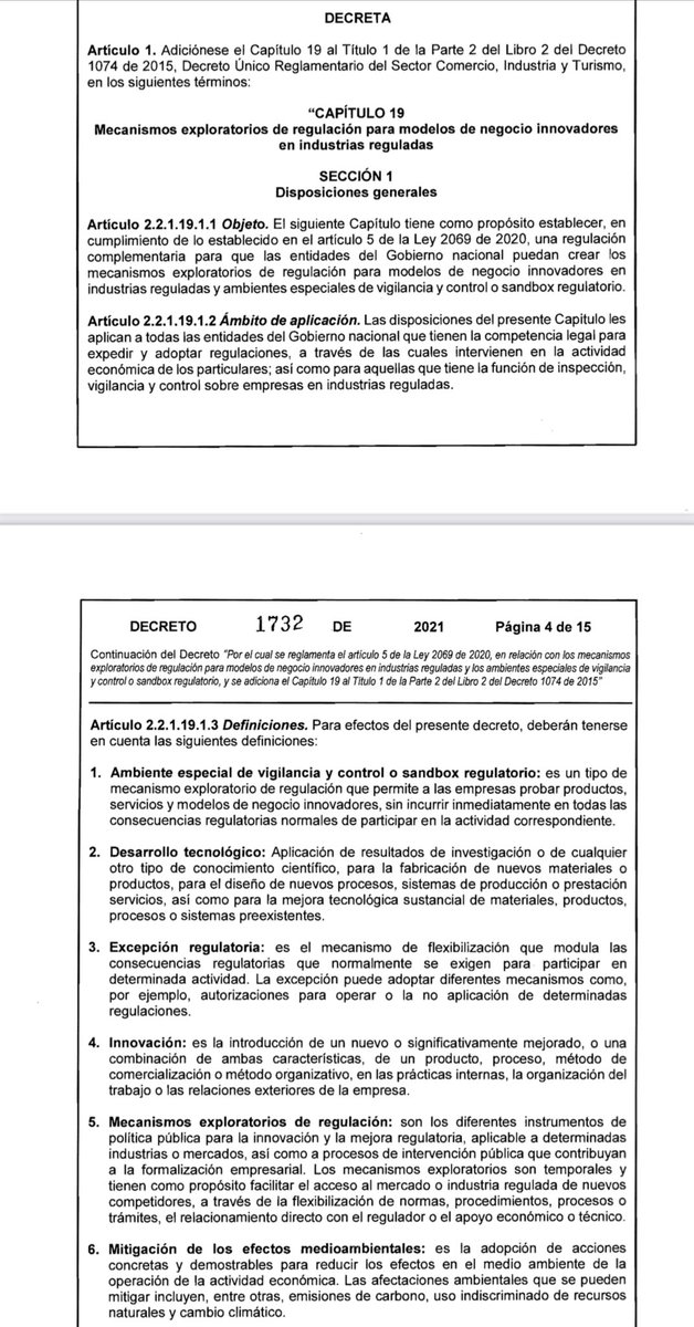 Presidente <a href="/IvanDuque/">Iván Duque 🇨🇴</a> firma decreto 1732 que permite el desarrollo del mecanismo exploratorio de regulación. - SANDBOX para modelos de negocios innovadores en industrias reguladas