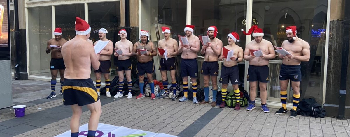 ExternCharity's tweet image. Join us tonight for the @UlsterRugby vs @SaintsRugby game where the lads from @BangorRFC  will be braving the winter chill next Friday by performing ‘topless tunes’ to raise funds for Extern’s Safe Haven Christmas Appeal.