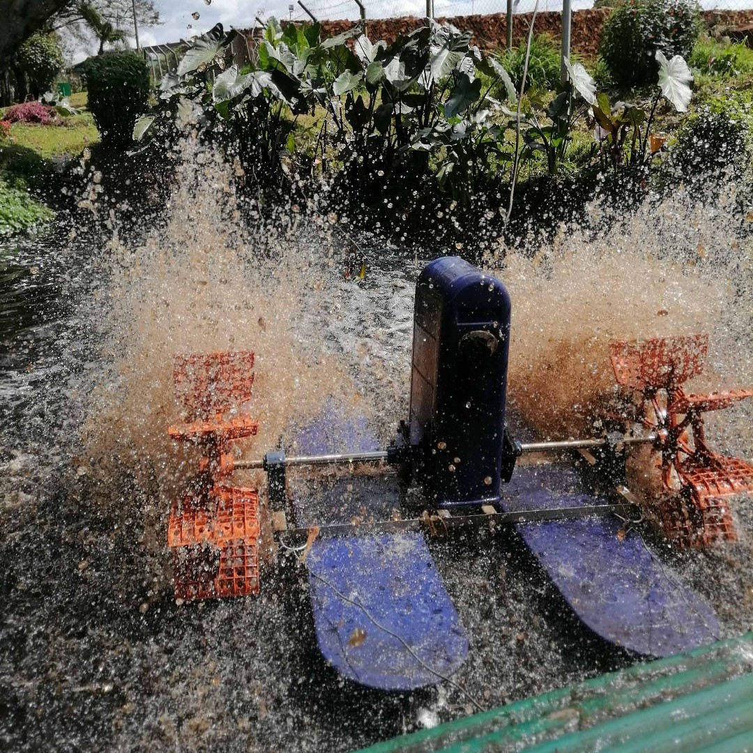 CamelliaPlc's tweet photo. #TechnologyInAction - Great image captured by Benson, Assistant Factory Manager at @EPK_Limited showing how innovative technology is used for waste water aeration at Kapsumbeiwa Factory Wetlands #CamelliaPhotoComp #TeaProduction https://t.co/Q2LioLWUd8