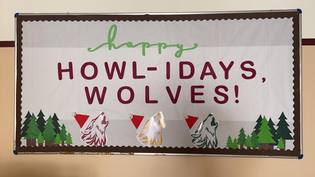 Happy howl-idays from the CIS Activities department! See you all in January #cisbwolves #cisbrocks