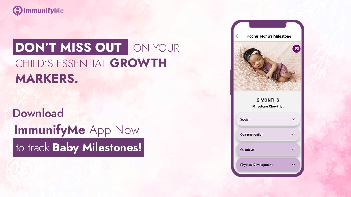 immunifyme's tweet photo. Fan of ticking things off your list? Tick off your child’s developmental milestones with ImmunifyMe’s milestone tracker. Download the app now!
#immunifyme #growthtracker #childmilestones #developmentalmilestones #milestonetracker #childhood #milestone https://t.co/Kz4vUesdrl