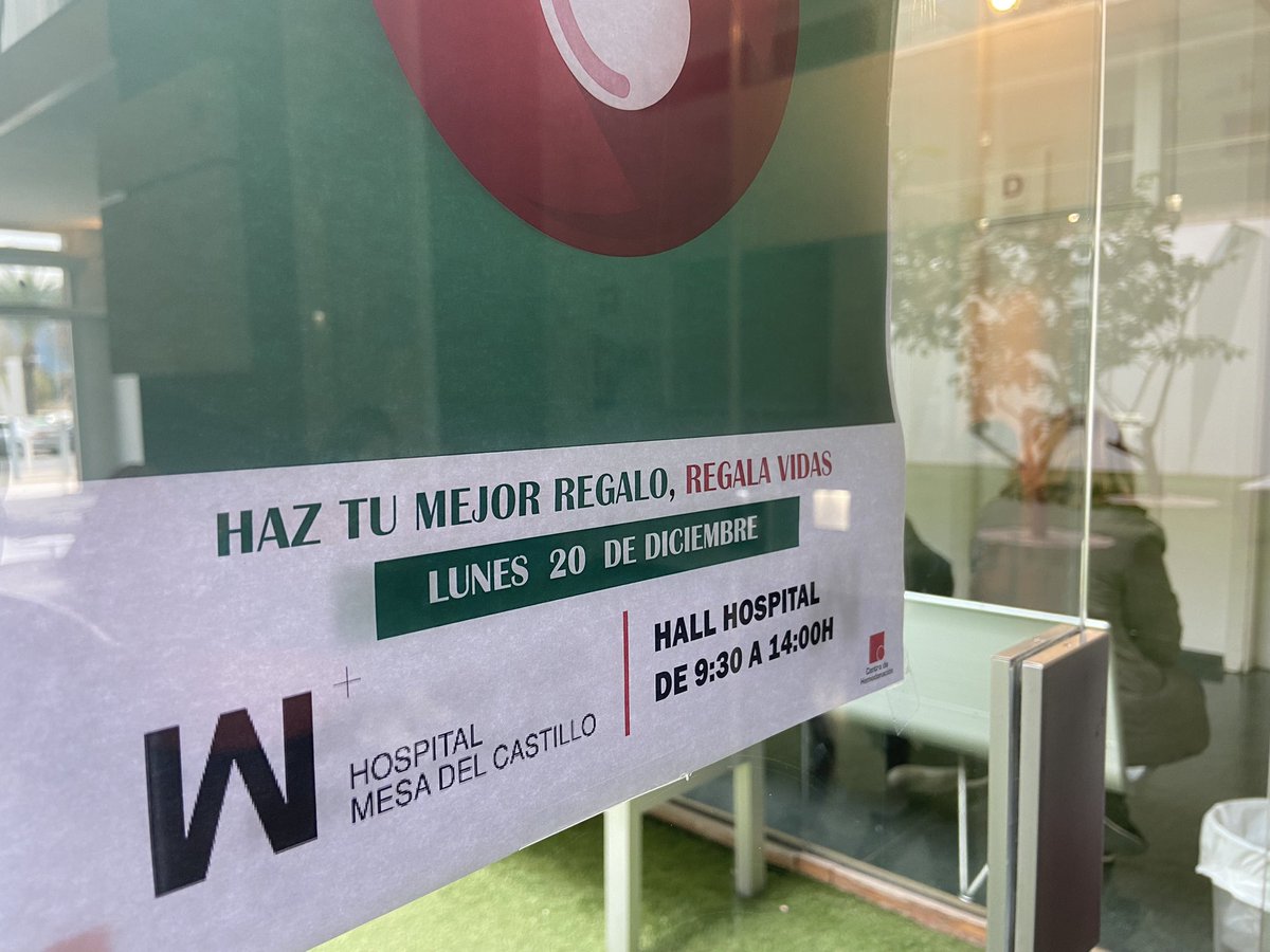 hospitalmesa's tweet photo. 🚨 Atención vecinos, trabajadores, usuarios y gente solidaria: El lunes 20 por la mañana tenemos cita con el Centro de Hemodonación 🩸Empieza las fiestas regalando lo más importante. #DonaSangre https://t.co/SVxvN1ArE9