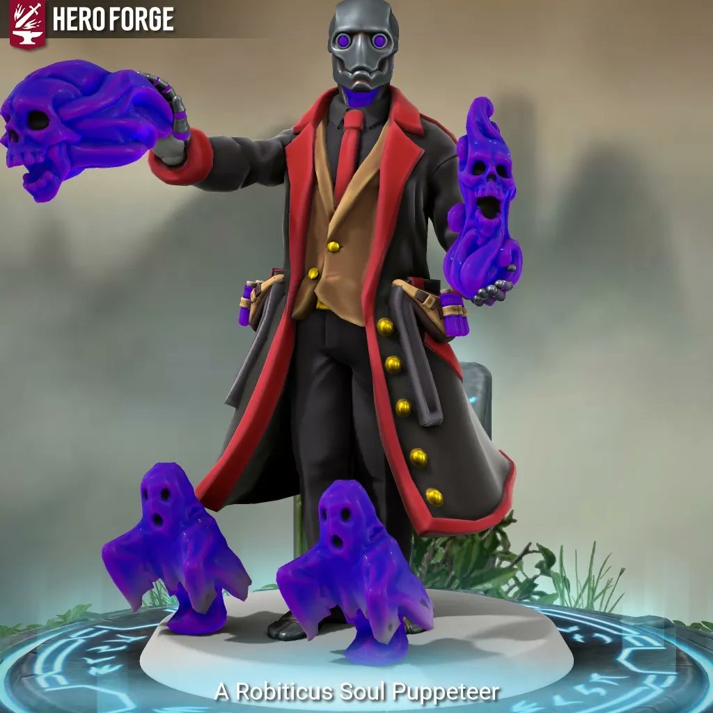 I robot that manipulated and puppets souls. That’s pretty metal (I’m sorry, I couldn’t resist)
#rpg #characterdesign #HeroForge