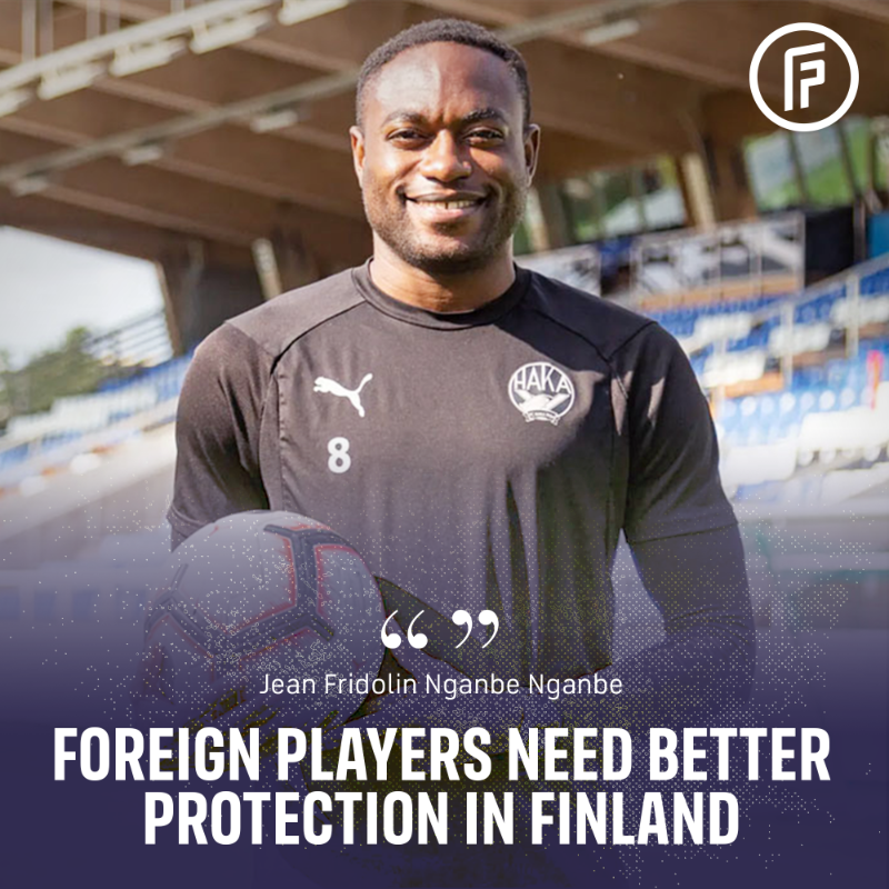 FIFPRO's tweet photo. Having spent 10 years living in Finland as a player, coach, and now ambassador for @FPAFinland, Cameroon-born @JeanNganbe wants to make professional football in the country a more inclusive place for foreign players.