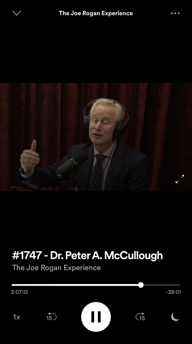 molmccann's tweet image. I haven’t finished the Joe Rogan/@P_McCulloughMD podcast yet. I have been listening to it over lunch or while driving. It is long. It is extraordinary. We desperately need these substantive and confident explanations to dispel the COVID hysteria. The world is dying without truth.