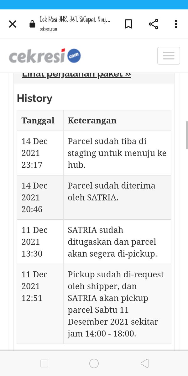 emakbapakKay's tweet photo. @anteraja_id paket dgn resi 10003021465641 , dari tgl 14 kenapa blm jalan2 ini? https://t.co/DQfgROD8Do