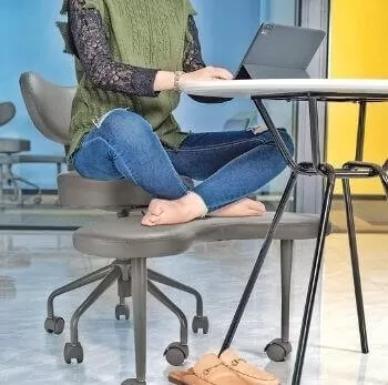 Jen Merems PhD on X: Does anyone have a cross-legged office chair? If so,  do you like it? I want one because I can't sit comfortably with my feet on  the floor (#