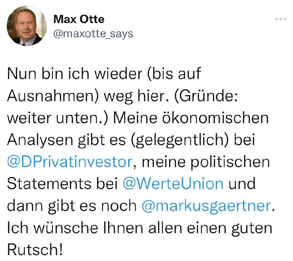 NoAFD_BTW33's tweet photo. Könnte ER bitte auf die Ausnahmen verzichten ⁉️ #ByeByeMax 👋👋👋 #MaxOtte 🤦 https://t.co/CBBF0o4nu1
