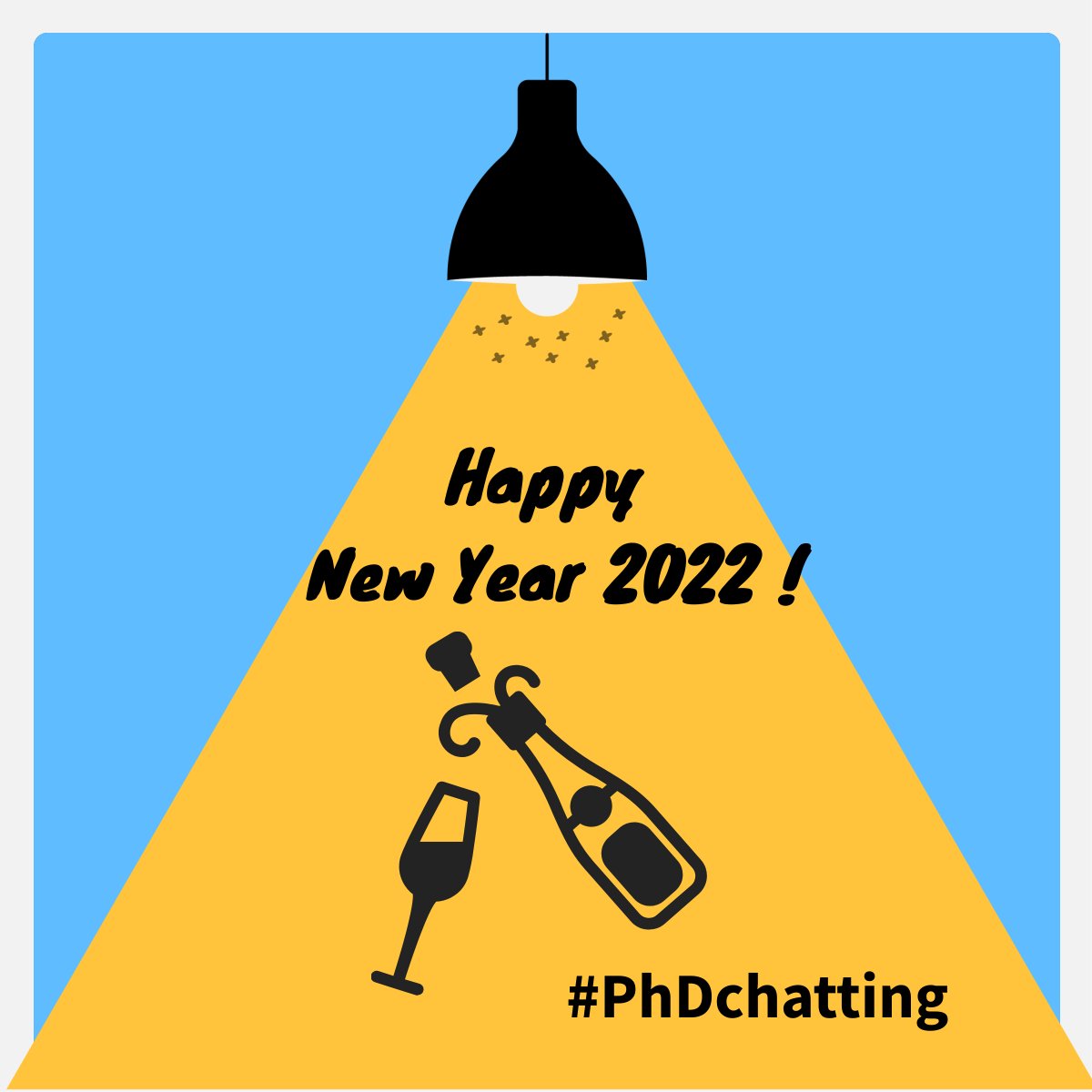 PhDchatting's tweet photo. The #PhDchatting collective wishes you all a #HappyNewYear2022. May the new year bring us fascinating research projects to share with everyone! https://t.co/0BWmTJSy2C