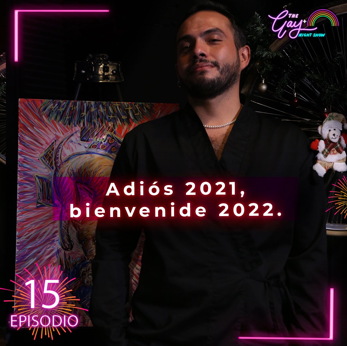 TheGayNightShow's tweet photo. 👋🏽¿Y tú, cómo terminas este 2021?

🤩Festeja con nosotrxs. Antes de que toquen las campanadas, ponle a nuestro episodio 15 y vive con nosotros el cierre del año.

🎊 https://t.co/vRMxMgaGue https://t.co/ih1fTTnSqc