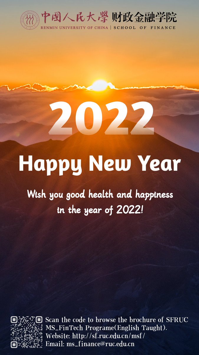 Happy New Year! Wish you good health and happiness in the year of 2022!
#NewYear2022  #RUC #SFRUC #Fintech #MSFT #Blockchain