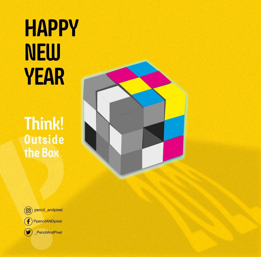 Be a THINKER, who thinks outside the box.Happy New Year to our cherished customers. #designWithUs #thinkoutsidethebox