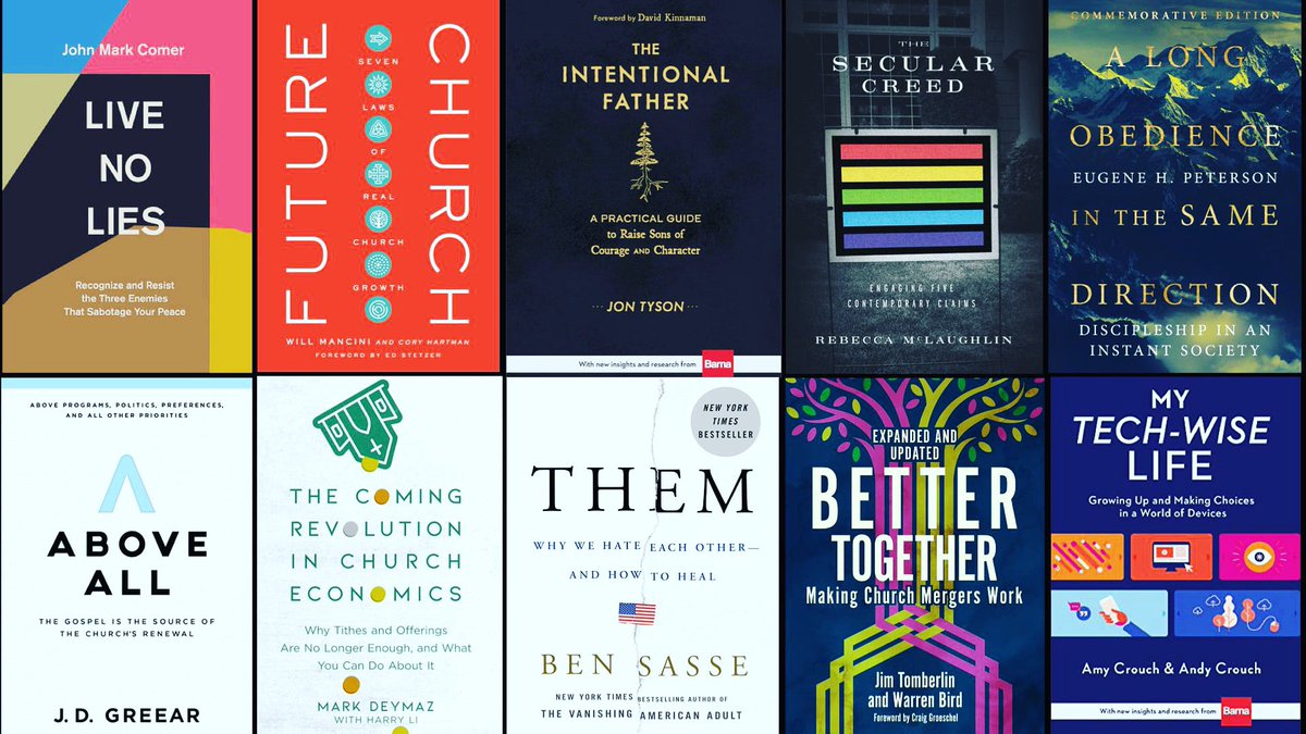 TOP 10 BOOKS OF 2021: Each of these books challenged, encouraged, stretched, and shaped me this year. Thanks @johnmarkcomer, @willmancini, @JonTyson, @RebeccMcLaugh, @jdgreear, @markdeymaz, @SenSasse, @warrenbird, and @ahc for impacting my life & leadership this year! #Reading