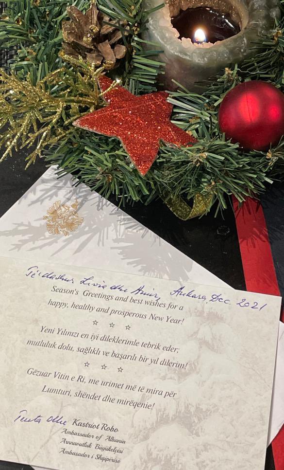 amamusha's tweet photo. Mirënjohës Ambasadës Shqiptare dhe Ambasadorit @RoboKastriot për këtë kartolinë urimi të bukur!

Thankfull to the Albanian Embassy for this beautiful card! https://t.co/yL3zIZfx80