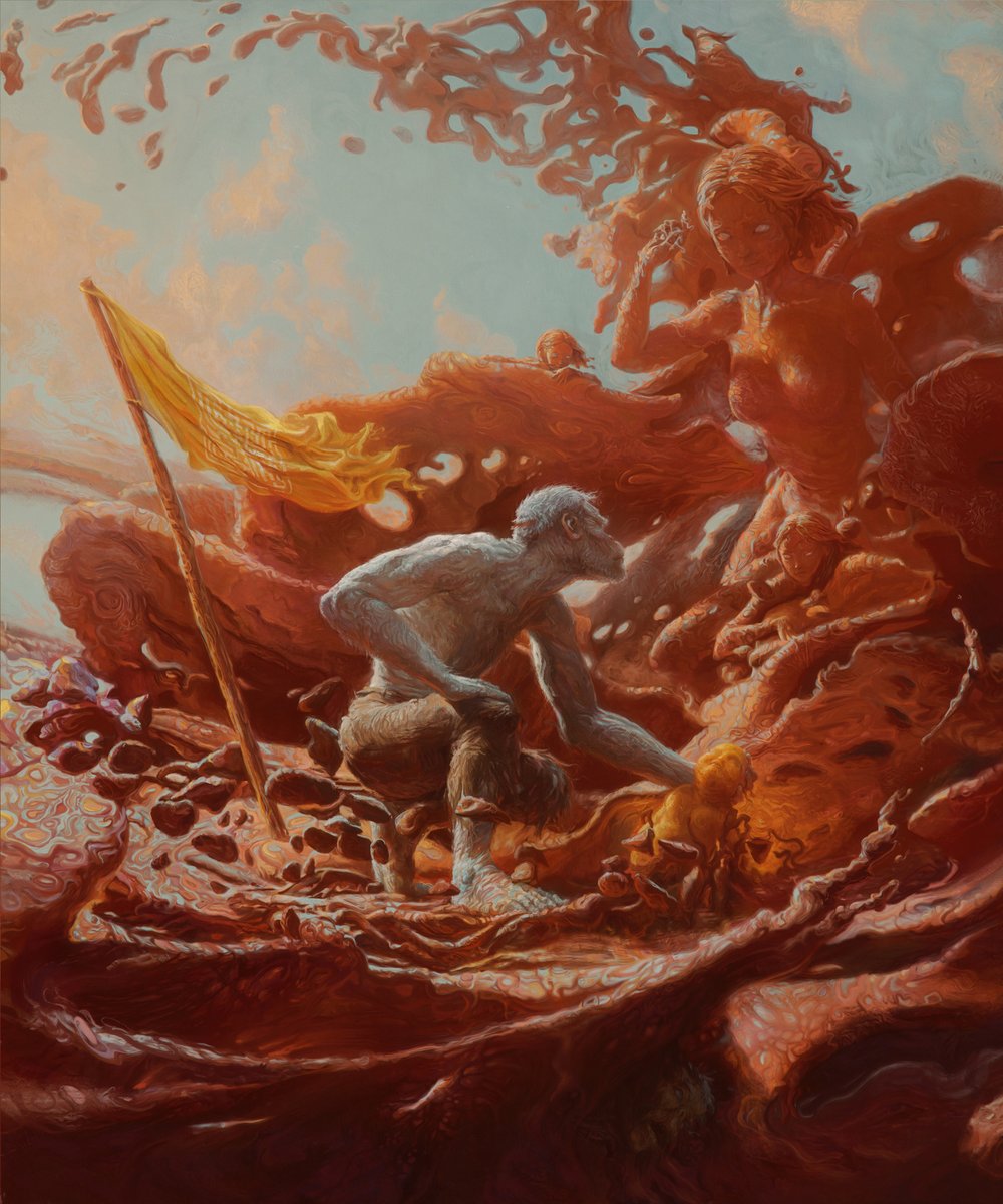 SamSpratt's tweet photo. my 2021 recap is just 3 paintings, but 2022 💀🙈 https://t.co/l0NgRFEcbo
