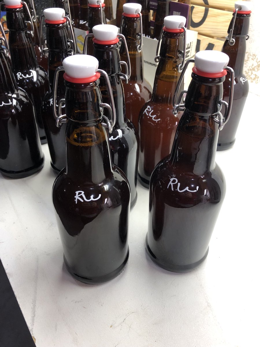 DavidJColburn's tweet photo. What shall a person do on New Years Eve….bottle some #homebrew #raspberrywheat and enjoy that little bit that won’t fit in any bottle 🍻🍻🍻 https://t.co/tEElQOG3R7