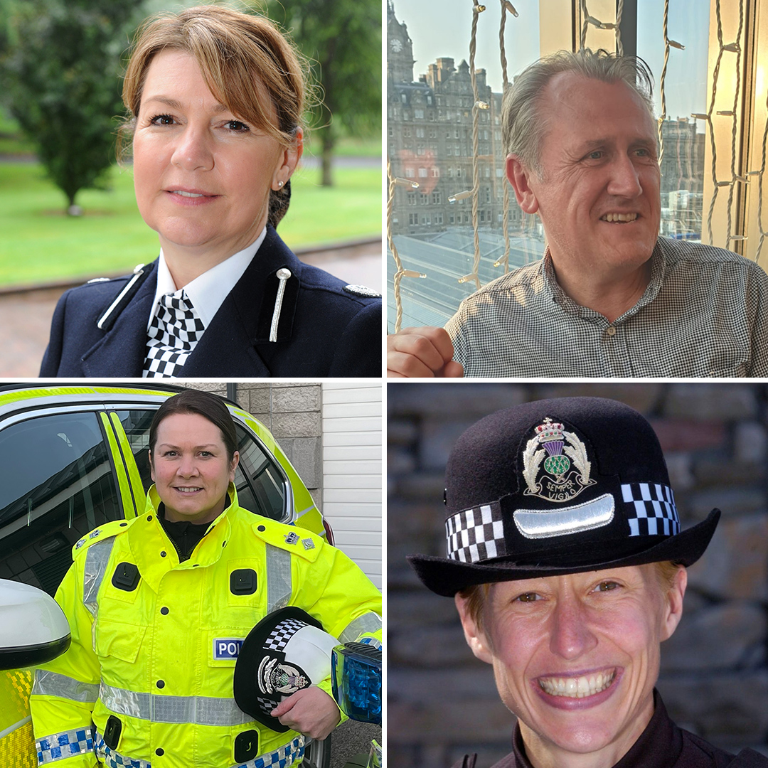 PoliceScotland's tweet photo. Our Chief Constable @CC_Livingstone congratulates four of our officers recognised in the New Year Honours List.

Judi Heaton, Louise Blakelock and Marlene Baillie receive the QPM &amp; Graeme Anderson gets an MBE.

Congratulations to them #ImHonoured

See  https://t.co/4lkEK2UV44 https://t.co/OnHKilIRWg