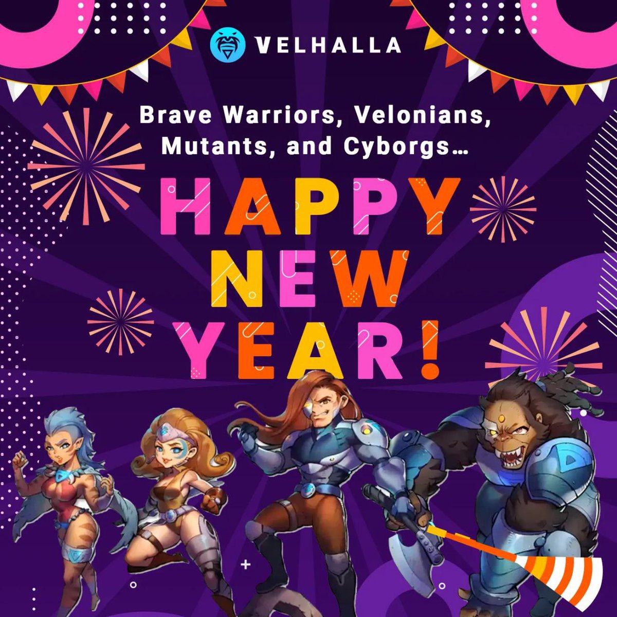 ScarQuest's tweet photo. Happy new year to all of you warriors sharing the journey to Velhalla with us! We have just begun and 2022 will be our year ⚔️ 🛡 👑 prepare for the takeover 

#velas #metaverse #2022takeover #bluezilla https://t.co/rwy1Zbwtbi
