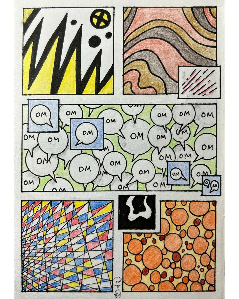 ninthart's tweet photo. I love abstract comics. #occasionalcomix #comics #comicart #abstractcomics #experimentalcomics https://t.co/kiq76GbwHg https://t.co/g8XekSzgSm