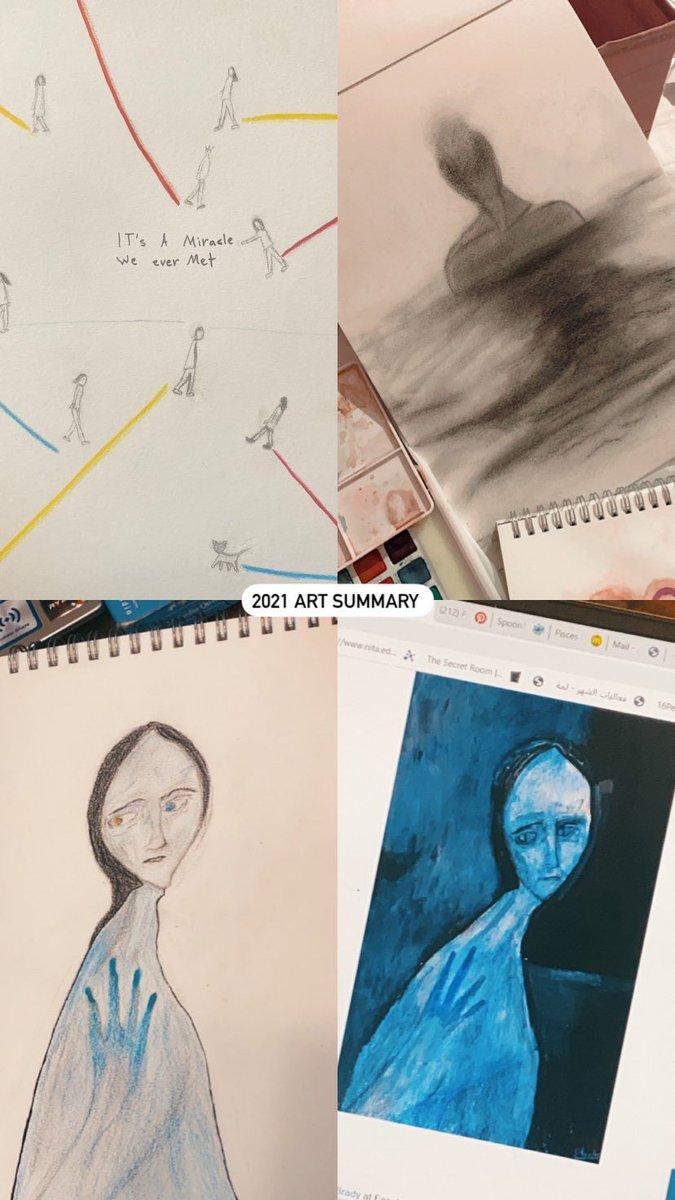 Fatima20al's tweet photo. 2021 art summary ❤️ https://t.co/UwChliMl88