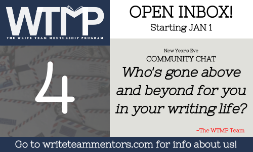 writeteammentor's tweet photo. #WTMPChat There are also ride or dies, surprises, and mentors that come and go throughout our journey that have done a lot to help you.
Q4: Who's gone above and beyond for you in your writing life? https://t.co/diTjbVqobj