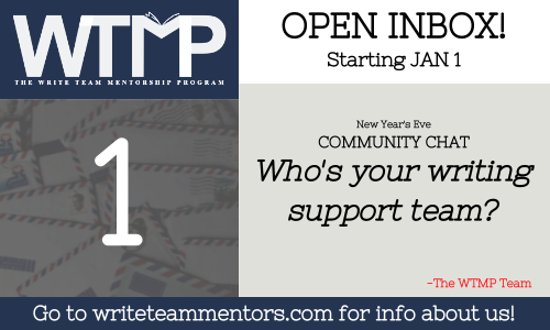 writeteammentor's tweet photo. Welcome all, to today's #WTMPChat! (Be sure to use the hashtag)--today, to close out the year we're talking communities and influences! Let's start with the village that raised you.
Q1: Who's your writing support team? https://t.co/ZspiqZQvBi