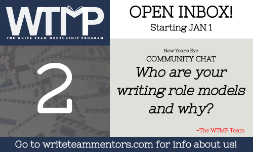 writeteammentor's tweet photo. #WTMPChat For our second question, let's talk about the people you look up to!
Q2: Who are your writing role models and why? https://t.co/PZQIE6YDkJ