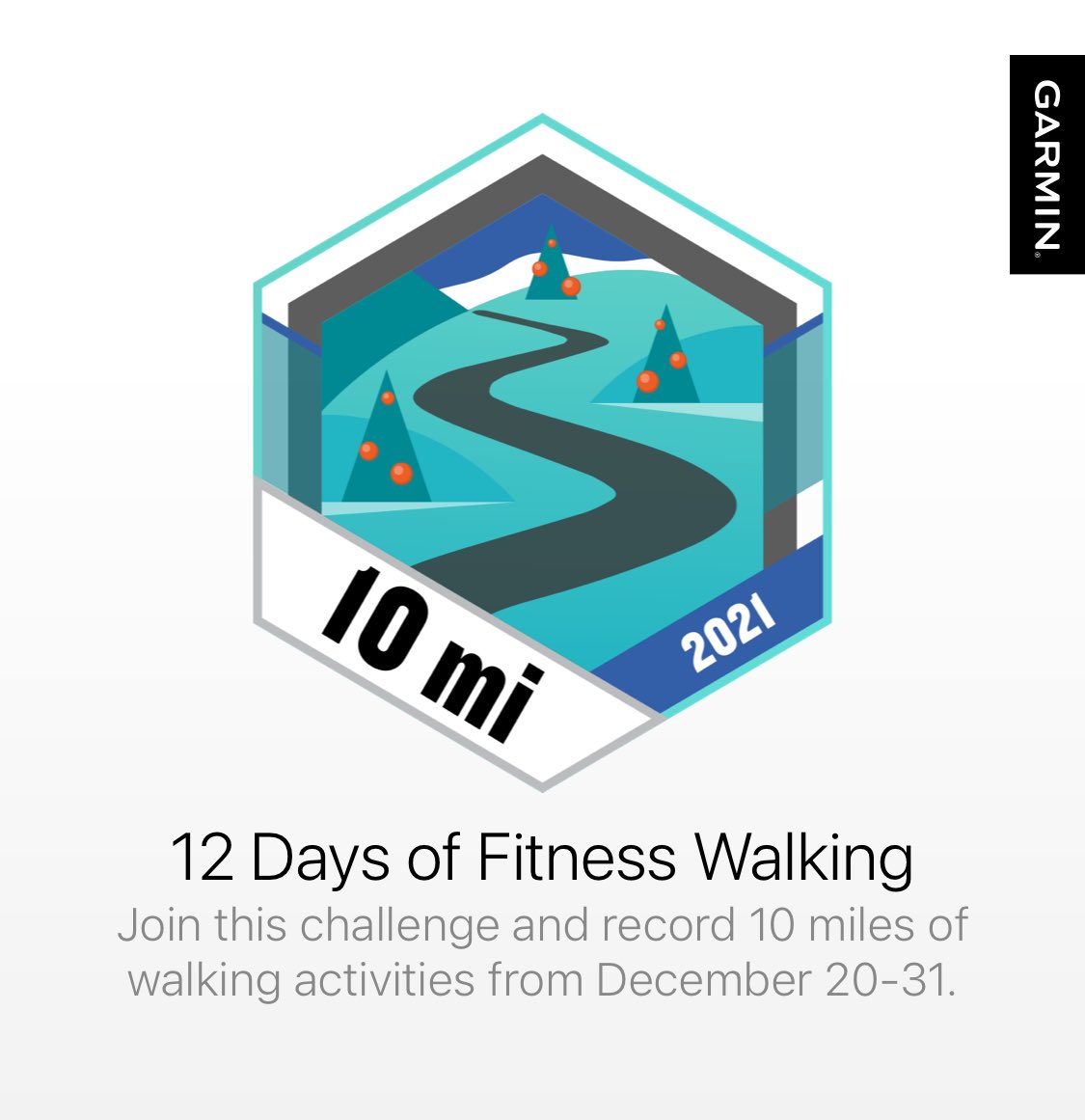 MotherrunnerDZ's tweet photo. A final hike through the woods to complete my walking. #winterbreak I earned a badge on Garmin Connect. #garmin #beatyesterday https://t.co/Nty5GwcKV9