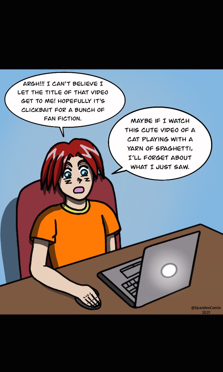 SpandexComix's tweet photo. Uploaded a new episode. Spanky thinks he is safe from movie spoilers on VidTube? The VidTube algorithm says otherwise!

https://t.co/ooGnkYlnUU

#WEBTOON #WebtoonCanvas #webtoons #webcomic #webcomics #artistsontwitter #ArtistOnTwitter #artist #comics #ComicArt @webtooncanvas https://t.co/1bI9oppPFW