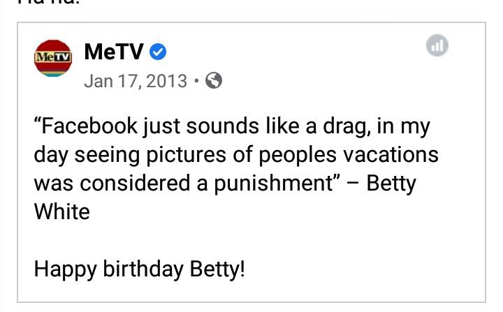 When Betty White died, this humour died with her. #RIPBetty