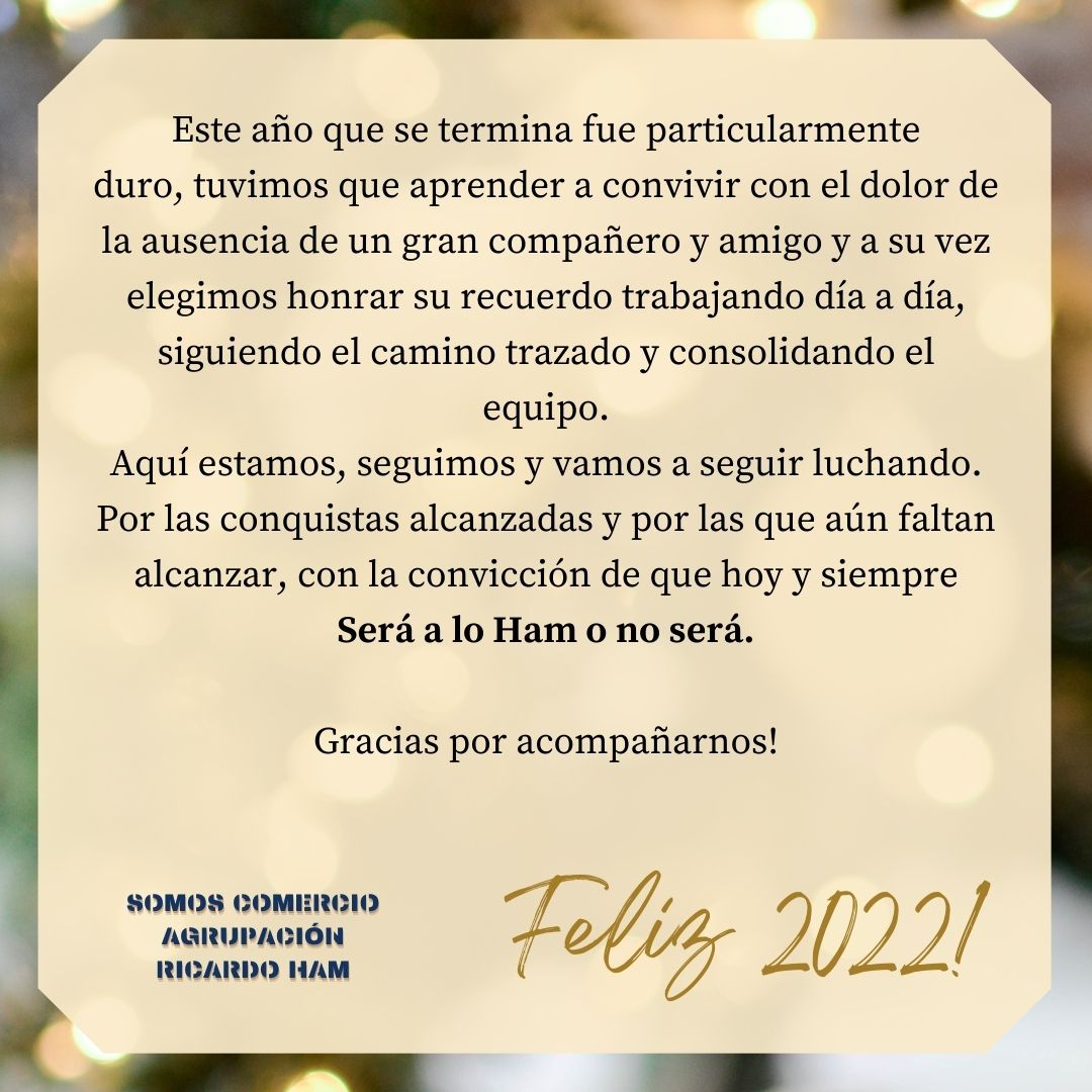 Un fraternal saludo de todos los que hacemos SomosComercio a nuestros compañeros en estas fiestas.