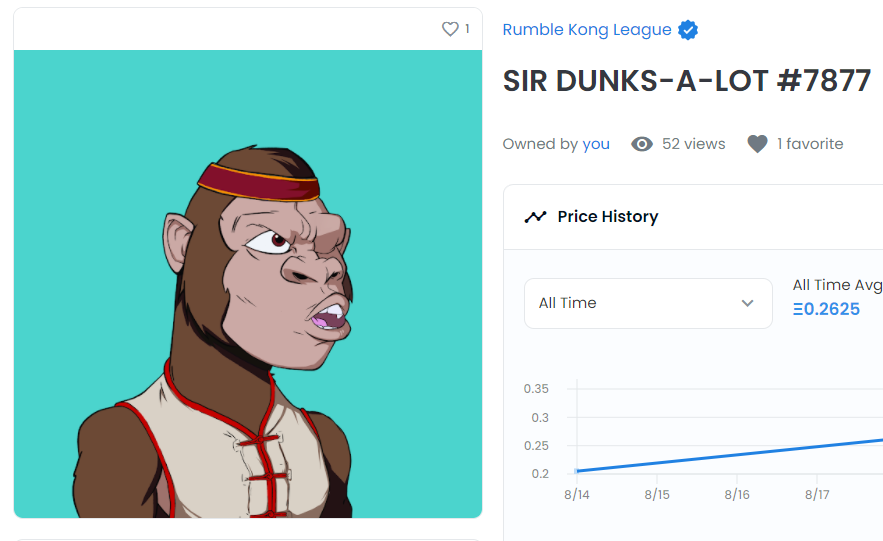 CryptoPig79's tweet photo. @RumbleKongs SIR DUNKS-A-LOT is ready to kill this LFG!!! https://t.co/XmQKIHW4Je