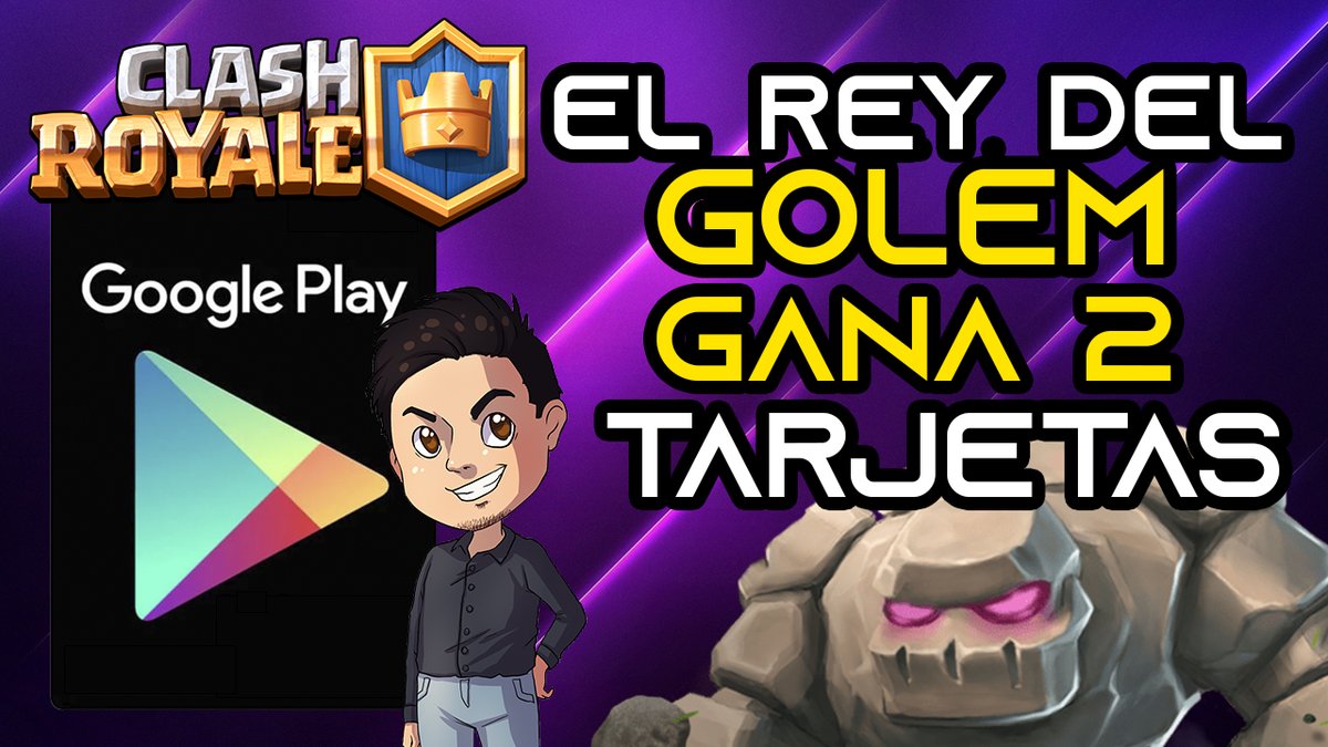 🤩#ElReyDelGolem esta regresando, 😍#Gana 2 tarjetas, requisitos en mi video📽️ youtu.be/p1fLC9gdahI eso si tienen que comentar, darle like y #RT a este video. 

Amigos proplayers, les encargo un RT BEBES😇: <a href="/SergioRamosCR/">CODE: SERGIORAMOS</a> <a href="/Pompeyo4CR/">Pompeyo4</a> <a href="/Rockstar_YT/">RockstarCR 🐵</a> <a href="/YoSoyRickYT/">Código: YoSoyRick 💪</a> <a href="/adrianpiedracr/">AdrianPiedra</a>