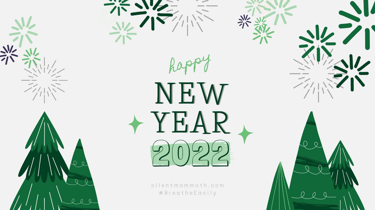 Out with the old,
In with the new
#BreatheEasily in 2022!

Cheesy rhymes aside, we wish you all the best things in the upcoming year. 

Happy New Year from the team at Modern Mammoth!

#happynewyear #newyearnewyou #silentmammoth