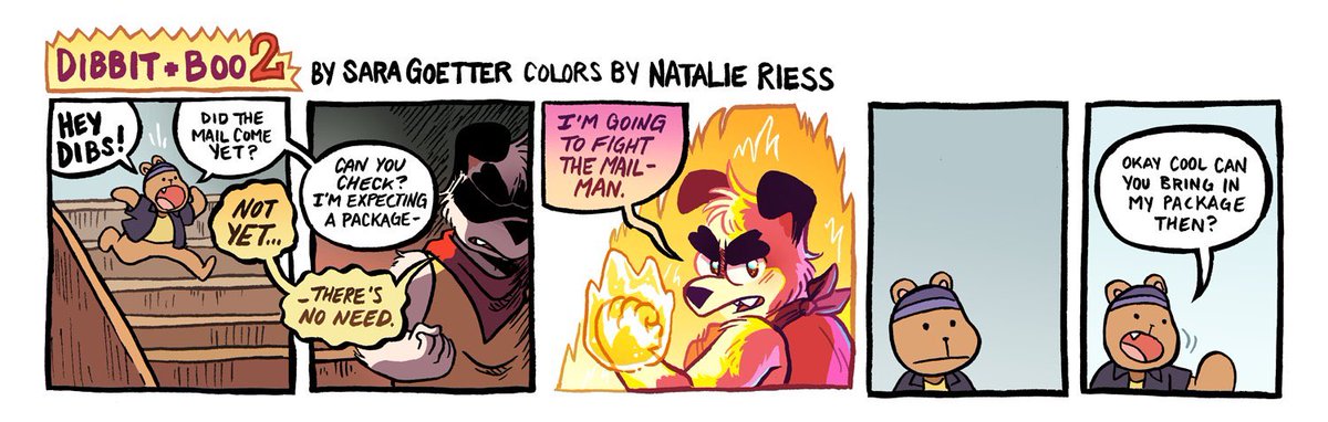 I also colored ~70 of @sgoetter `s dog comic strips! Here are a few of my favorites